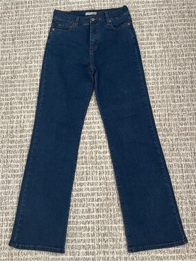 NEW Levi's 512 Women's Dark Blue Classic Straight Jeans with Red Tab, Sz 10M